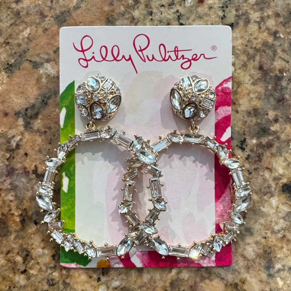 Lilly Pulitzer Enchanted Escape Doorknocker Earrings